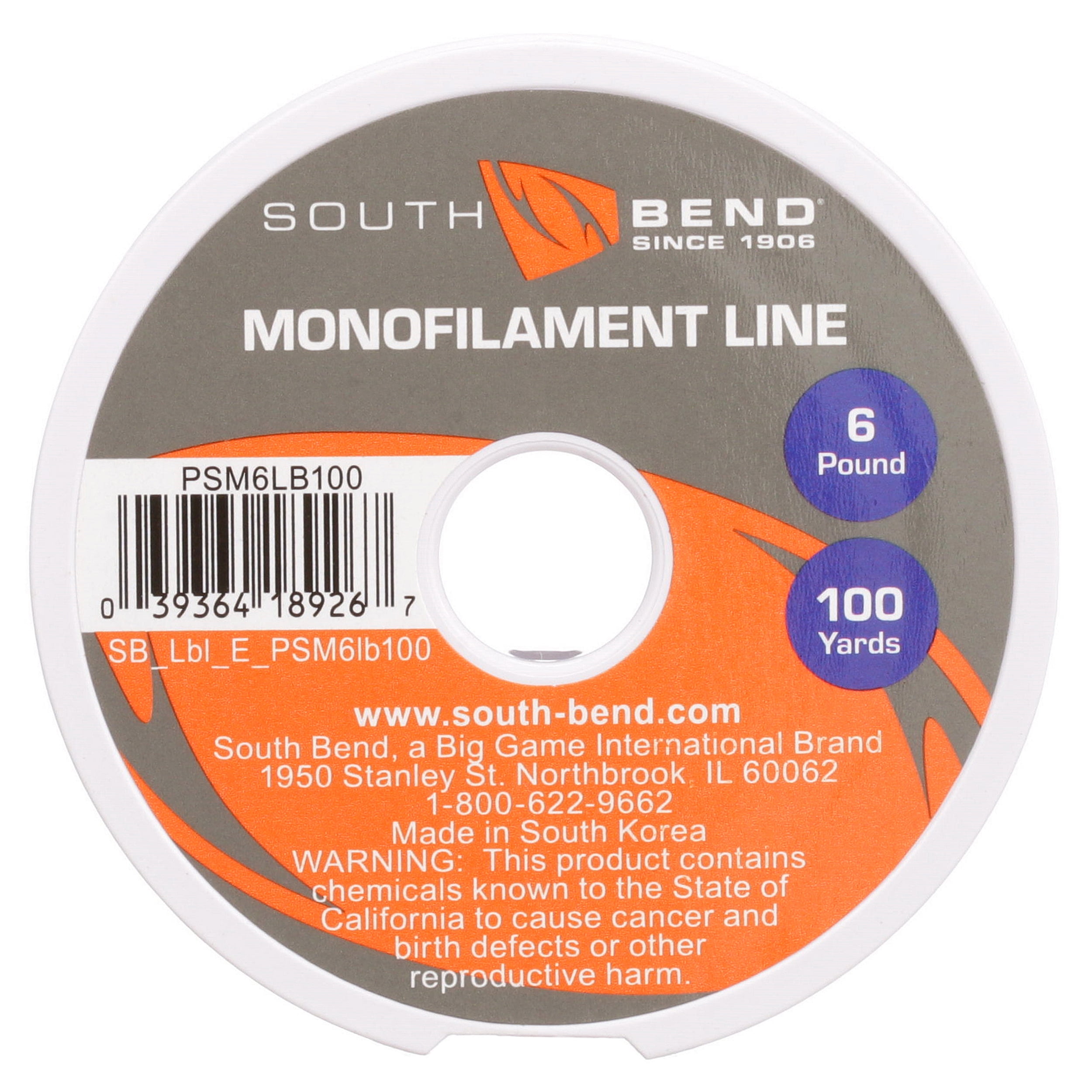 South Bend Monofilament Line - 10 lb. - 100 yd.
