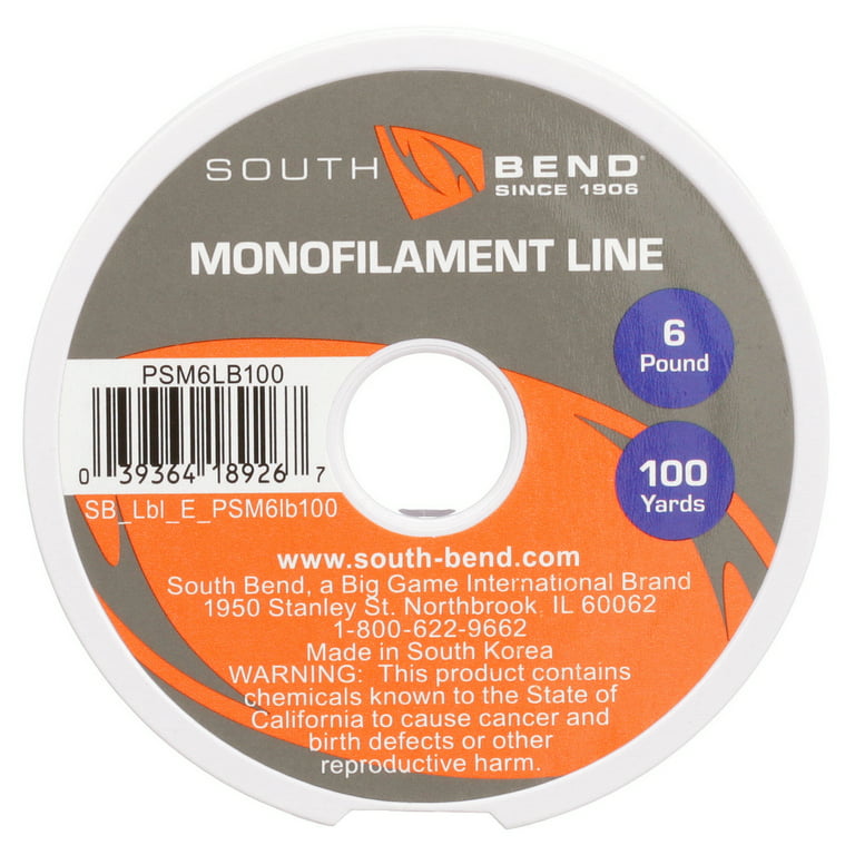 Monofilament 6 lb. test- 100 yd.
