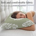 thumbnail image 5 of Baroque Sage Green Queen Pillow Covers, Vintage Damask Classic Floral Soft Breathable Throw Pillow Cases with Invisible Zipper, Decorative Pillowcase Pillows Protectors for Sofa Bed Chair 20"x30", 5 of 9