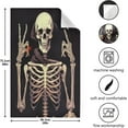 thumbnail image 2 of Coolnut Funny Halloween Skeleton Kitchen Towels, 18 x 28 Inch Super Soft and Absorbent Dish Cloths for Washing Dishes, 4 PCS Reusable Multi-Purpose Microfiber Hand Towels for Kitchen, 2 of 5