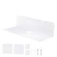 thumbnail image 4 of FENGGUIQU 1Set Wall Shelves Square Acrylic Floating Design For Bathroom 11.8X3.7X2.4In, 4 of 7