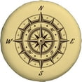 thumbnail image 2 of PISONIC Compass Spare Tire Cover Weatherproof Universal Wheel Protectors for RV Camper Travel Trailer SUV Truck 14 inch, 2 of 7