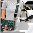 thumbnail image 5 of ZUXONGSY Frenchie Gift Snowflake Print Shoulder Handbag for Women Small Crossbody Bag Waterproof Satchel with Adjustable Wide Strap for Working Dating, 5 of 7