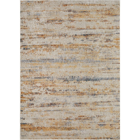 Rug Ease Lucien Grey Brown Area Rug