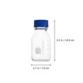 thumbnail image 2 of 4pcs Practical 250ml Transparent Glass Vials Clear Sample Bottles with Lids (Random Style), 2 of 8