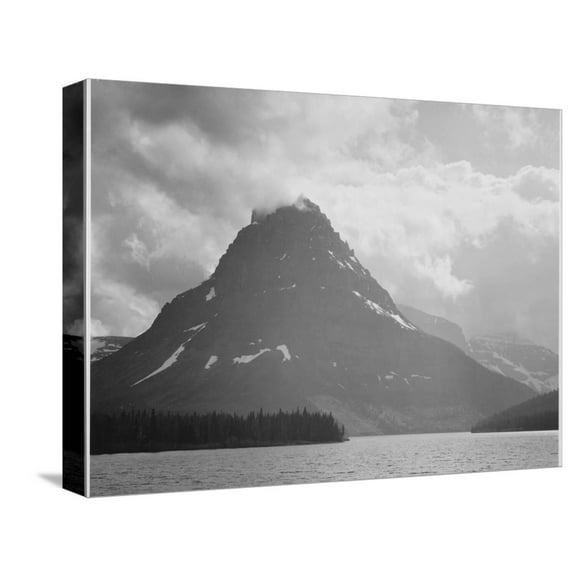 Art.com Two Medicine Lake Glacier National Park Montana 1933-1942 Stretched Canvas Print Wall Art by Ansel Adams, 16" x 12"