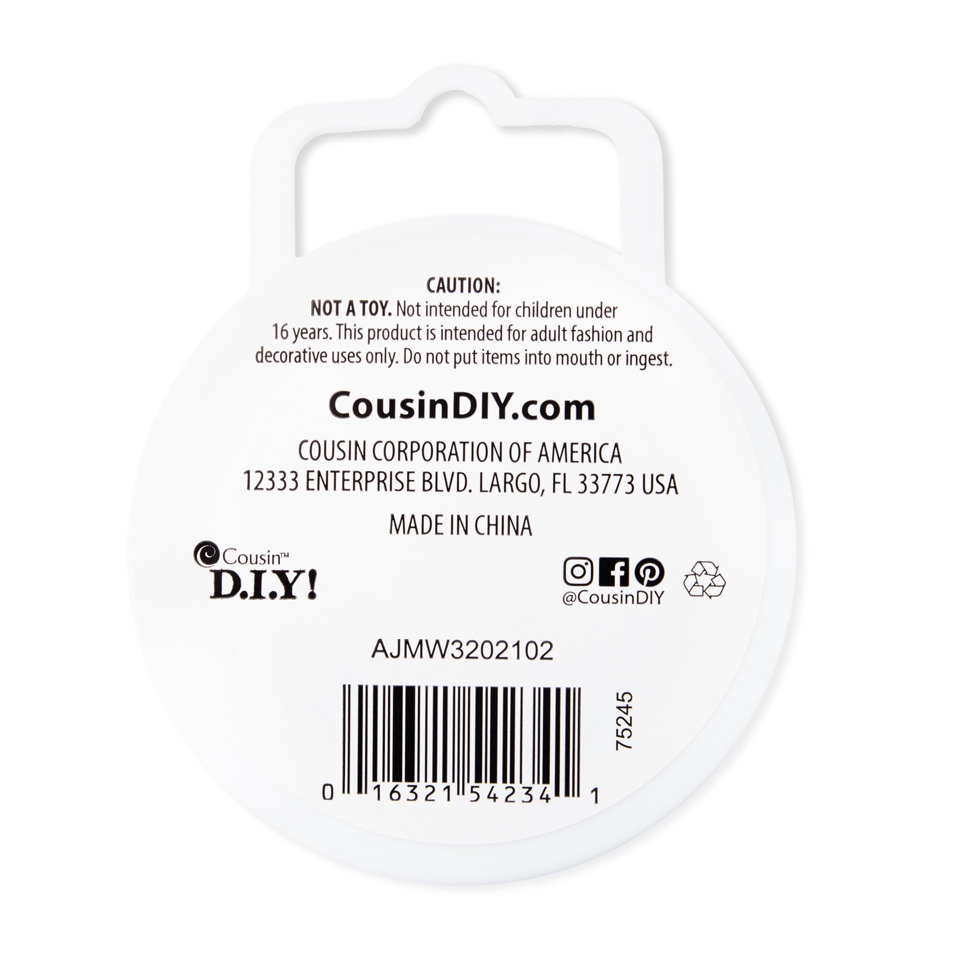 Cousin DIY Silver Metal Beading Wire 0.45mm 100 yd. Silver