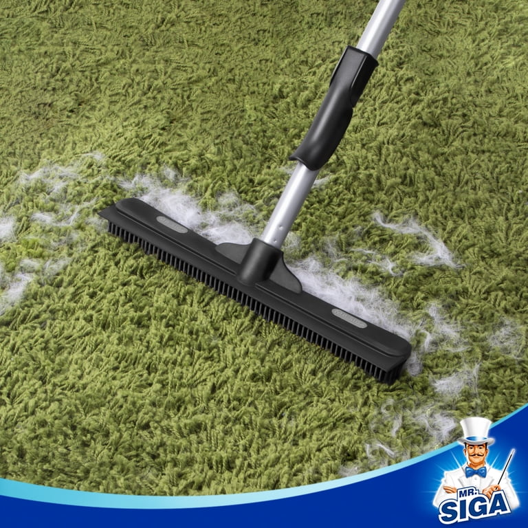MR.SIGA 3-In-1 Pet Hair Removal Rubber Broom with Squeegee photo 2
