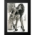 thumbnail image 2 of Tashe 14x18 Black Modern Framed Museum Art Print Titled - High Heels, 2 of 5