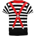 thumbnail image 2 of Halloween French Mime Costume All Over Adult T-Shirt - Medium, 2 of 2