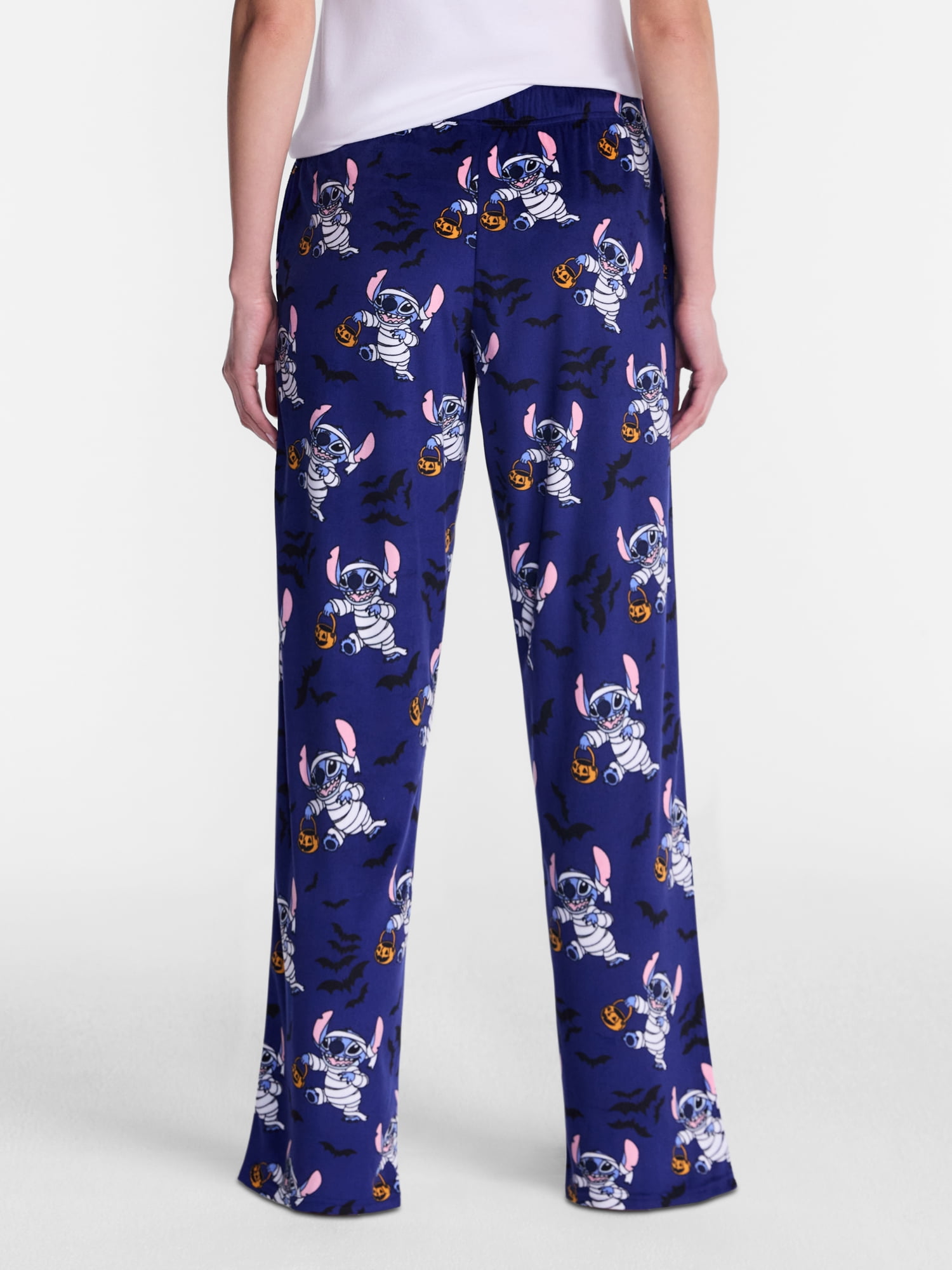 Disney Stitch Women's Halloween Velour Sleep Pants, Sizes XS-3X