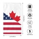 thumbnail image 2 of Fotbe USA Canada Flag Toalla Premium con Patrón, Toalla de Microfibra de Secado Rápido, Ligera y Altamente Absorbente (27.5x16in), Ideal para Uso Diario, 2 of 6