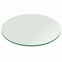 Glass Table Top Round Replacement Dining Table 18" 1/4 Thick Tempered Flat Edge