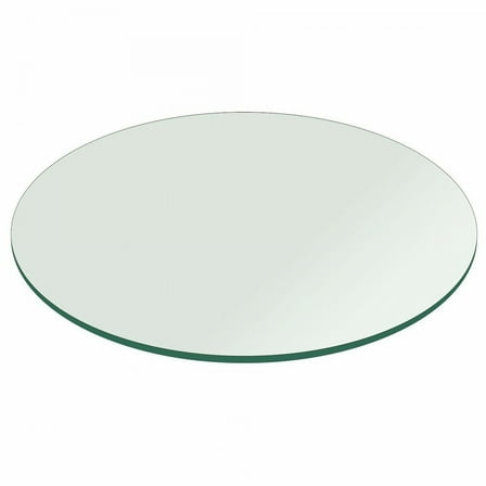 Glass Table Top Round Replacement Dining Table 18" 1/4 Thick Tempered Flat Edge