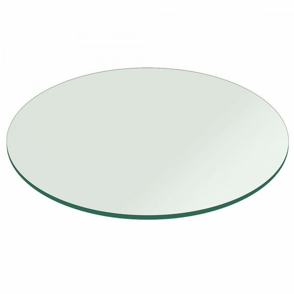 Glass Table Top Round Replacement Dining Table 18" 1/4 Thick Tempered Flat Edge