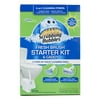 Scrubbing Bubbles Fresh Brush Starter Kit & Caddy, 4 Flushable refills + 2 Heavy Duty refills