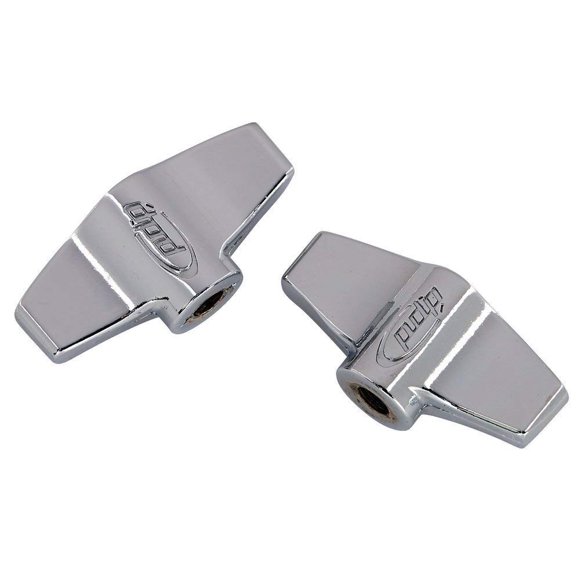 PDP BY DW Accessories 2pcs Silver Stainless Steel M6 Wing Nut