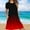 #Garment_1Red, variant on Sundresses for Women 2025 Crew Neck Short Sleeve Sun-Dress A-Line Midi Dress Ultra Soft Textured Elastic High Waist Sundress Gradient Boho Dressy Sun-Dress Beach Vacation Tshirt Sundress