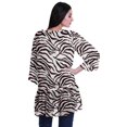 thumbnail image 4 of Moomaya Printed Georgette Beach Clothes For Women Short Shrug Cover Up Cardigan, 4 of 5