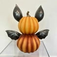 thumbnail image 3 of Halloween Scary Bat Pumpkin Ornaments Pumpkin Shaped Home Decoration Resin Cute Bat Decoration B, 3 of 5