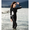thumbnail image 5 of Nookwell Wetsuit for Womens in Cold Water, Front Zip Long Sleeve Wetsuit Skin Protection Diving Suit for Aerobics Diving Surfing Swimming, 5 of 11