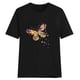 thumbnail image 2 of Gibobby Playera de Manga Corta con Cuello Redondo Mujer Top Butterfly imprimir O cuello manga corta Casual Blose(Negro,G), 2 of 4