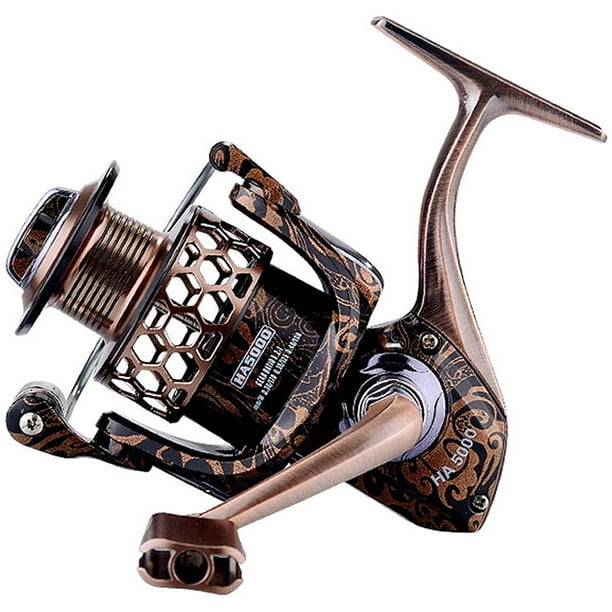 Spinning Fishing Reels Lightweight Honeycomb Wire Cup 17+1BB Shielded  Bearing 5.2：1 Alloy Transmission Gear Ratio HA Fine Carved Edition Fishing  Reel 