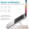 thumbnail image 4 of Soporte Base para Laptop, Laptop Stand Soporte Ordenador Portátil, Ángulos Ajustables Aluminio Ventilado Ergonómico Plegable Compatible con Macbook, DELL, Chrome, Otros Portátiles y Tableta, 4 of 4