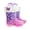 Butterflies, variant on Girls Rain Boots Toddler Warm Lined Winter Boots for Kids Light Up Waterproof Snow Boot, Butterfly, Size 13