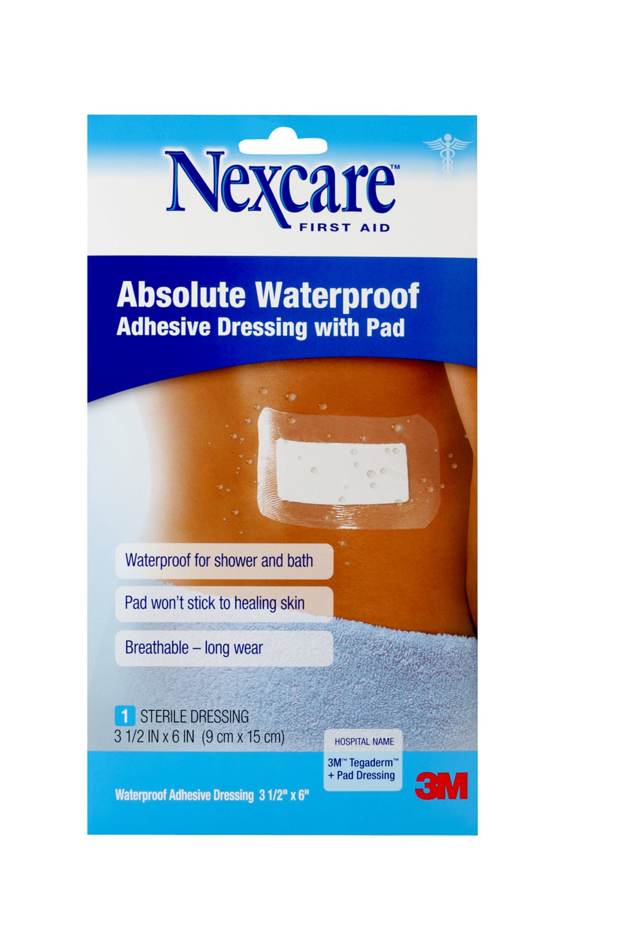 Nexcare Tegaderm + Pad Transparent Dressing, 3 1/2 in x 6 in