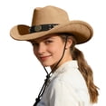 thumbnail image 4 of Chapeau de Cowboy Classique Western pour Extérieur et Usage Saisonnier Polyvalent pour la Mode Quotidienne, 4 of 5