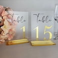 thumbnail image 1 of EcoNesxp Frosted Acrylic Table Numbers UrbanMingle Table Numbers, 1 of 5