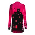 thumbnail image 4 of ICHUANYI Clearance Women's Fashion Halloween Printed Long Sleeved Cardigan Jacket Tops(Red, XL) ICHUANYI WER2023081511514, 4 of 5