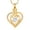 Gold-White Stone, variant on Heart Urn Necklace for Ashes Cremation Jewerly, Double Heart Birthstone Crystal Pendant Necklace for Women Memorial Jewelry Ashes Keepsake Lockets Holder