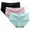 Light blue, variant on Seductiva Clothing Womens Underwear Cotton Hipster Panties Sexy Lace Underwear for Women Silk with Silky Tactile 3 Pack Soft Strech Ladies Breathable