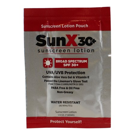 Sunscreen Lotion By Sunx Spf30+  10 Packets Each