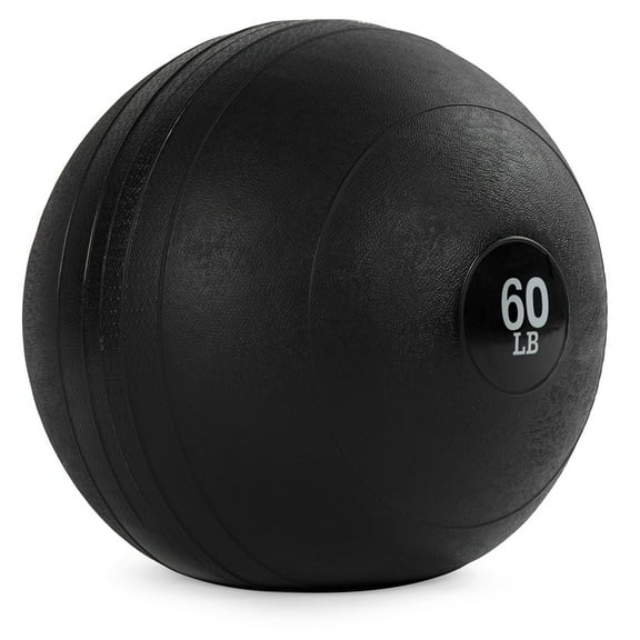 Titan Fitness 60 LB Rubber Slam Ball, Dead Weight Ball Absorbs Impact, Minimal Bounce, Textured Surface