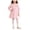 Pink, variant on Girls Long Sleeve Mesh Tulle Dress Christmas Themed Loose Fit Layered Skirt Daily Party Dresses