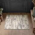 thumbnail image 3 of BERTHMEER 2'x3' Small Area Rugs for Bathroom Bedroom Entryway Kitchen Rugs Non Slip Washable Abstract Blue and Brown Dorm Office Entrance Rug Indoor Modern Contemporary Carpets, 3 of 6