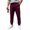 Wine, variant on Kvture Mens Sweatpants Drawstring Waist Casual Jogger Pants with Ribbed Cuffs and Soft Fabric Suitable for Outings Black M