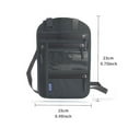 thumbnail image 3 of Travel Pouch Neck Wallet with RFID Blocking Passport Holder Neck Pouch Organizer Case for Men Cards Cash, 3 of 4