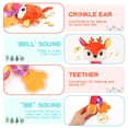 thumbnail image 4 of Sonajeros Montessori para bebés de 0 6 y 12 meses accesorios para recién nacidos campana de mano educativa de desarrollo campana de felpa, 4 of 4