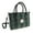 Green, variant on Harris Tweed Wool 'Brora' Small Tote Handbag for Women, Adjustable Shoulder Strap, Made in Scotland, Moss Green