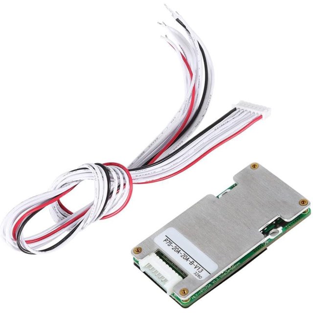 Protección de batería Nikou, placa PCB BMS, 24 V, 20 A, 7 s, BMS 18650, con equilibrado para baterías de litio, iones de litio y LiFePO4.