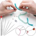 thumbnail image 2 of 6 Pieces Big Eye Beading Needles With Needle Bottle Beaded Needle Big Eyeball Needle Foldable Bead Needle Q, 2 of 5