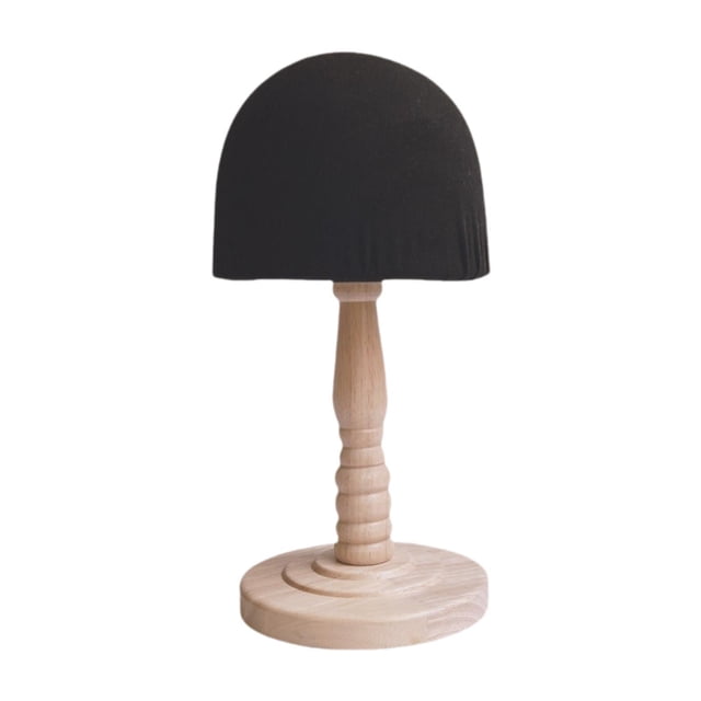 Soporte para sombreros en forma de cúpula, base, soporte para sombreros de madera, soporte para sombreros, soporte para gorras de mesa para sombreros