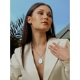 thumbnail image 5 of Bestyle Women Teardrop Necklace Pendant Healing Tree of Life Jewelry Synthetic Moonstone Gemstone Necklace Birthday Gifts for Her - June, 5 of 8