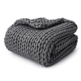 thumbnail image 1 of JFBUJC Couverture Pondérée Tricotée Rafraîchissante, Couverture Jetée Pondérée en Tricot Épais Faite à la Main, 1 of 5