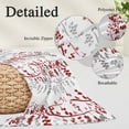 thumbnail image 3 of Red Grey Botanical Body Pillow Covers 20"x54", Spring Floral Summer Farmhouse Soft Brushed Microfiber Breathable Throw Pillow Covers, Pillowcase with Zipper for Couch Sofa Bedroom Living Room, 3 of 9