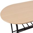 thumbnail image 5 of Patiojoy 3 PCS Kitchen Dining Set Compact Bistro Pub 2 Chairs & Table Natural, 5 of 5
